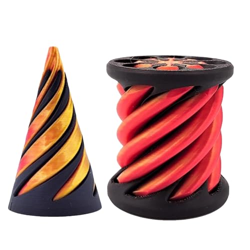 Impossible Cone, -gedrucktes Rotierendes Spiralkegel-Zappelspielzeug, Spiralkegel-Zappelspielzeug, Der Unmögliche Kegel, -Faden-Illusion, Pyramiden-Durchgangsskulptur Impossible Cone, -gedrucktes Rotierendes Spiralkegel-Zappelspielzeug, Spiralkegel-Zappelspielzeug, Der Unmögliche Kegel, -Faden-Illusion, Pyramiden-Durchgangsskulptur von Yulokdwi