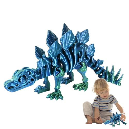Yulokdwi 3D-Druck-Dinosaurier, Dinosaurier-3D-Display-Spielzeug - Dinosaurier-Skelett-Modell - Zappelspielzeug für Erwachsene, kinderfreundliches Dinosaurier-Skelett-Spielzeug für den von Yulokdwi