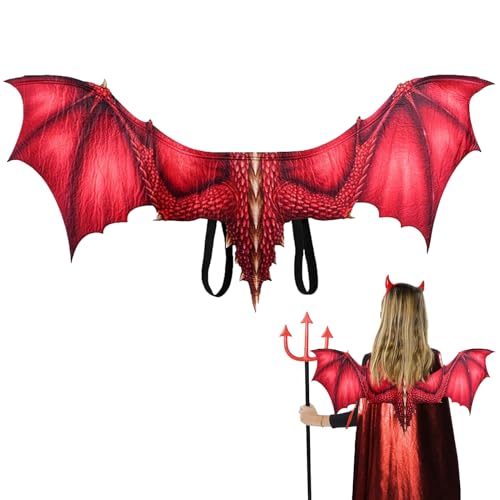 Yulokdwi Drachenflügel Für Erwachsene | Drachenflügel Halloween - Vliesstoff Flügel Für Halloween Tiermotiv Mittelalterfest Karneval Für Kinder Und Erwachsene von Yulokdwi