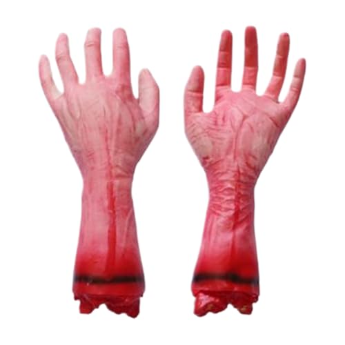 Yulokdwi Halloween Kunsthände - Gruselige Abgetrennte Halloween Prothese | Wiederverwendbare Requisiten und Geisterschmuck für Feiern, Innen und Außen, Escape Rooms, Schulen Spielplätze von Yulokdwi