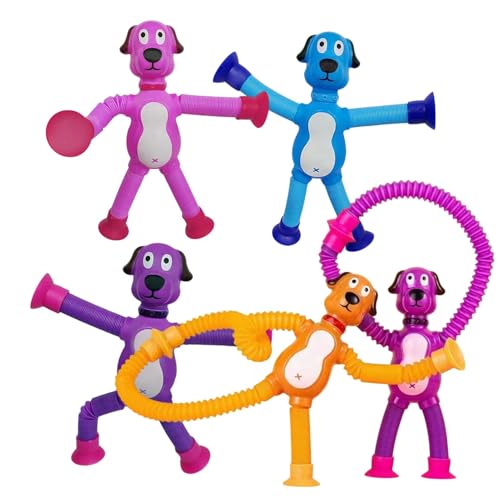 Yulokdwi Hundeweiterungsröhre Zappelspielzeug, Pop -Tubes Hund Spielzeug, 5X Animal Saugne -Tasse Spielzeug, Teleskope Saugnapfbecher Tiere Pop-Röhren zappeln für 3-5 Jahre alte Kinder Yulokdwi Hundeweiterungsröhre Zappelspielzeug, Pop -Tubes Hund Spielzeug, 5X Animal Saugne -Tasse Spielzeug, Teleskope Saugnapfbecher Tiere Pop-Röhren zappeln für 3-5 Jahre alte Kinder von Yulokdwi