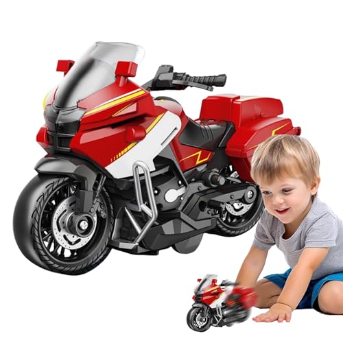 Yulokdwi Modell Motorrad - Dirt Bike Spielzeug mit Sound und Licht - Reibungsangetriebenes Motorrad Für Kinder Für Tisch Nachttisch - Tisch Dekoration Nachttisch Deko von Yulokdwi