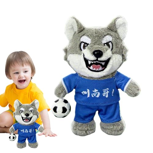 Yulokdwi Plüschwolf | Weiches Kuscheltier Wolf,Kuscheldecke Deko Cartoon Mit Sound Anhänger Für Feiertage Bett Erwachsene Kinder Kinderwagen Rucksack Reise Schlaf Yulokdwi Plüschwolf | Weiches Kuscheltier Wolf,Kuscheldecke Deko Cartoon Mit Sound Anhänger Für Feiertage Bett Erwachsene Kinder Kinderwagen Rucksack Reise Schlaf von Yulokdwi
