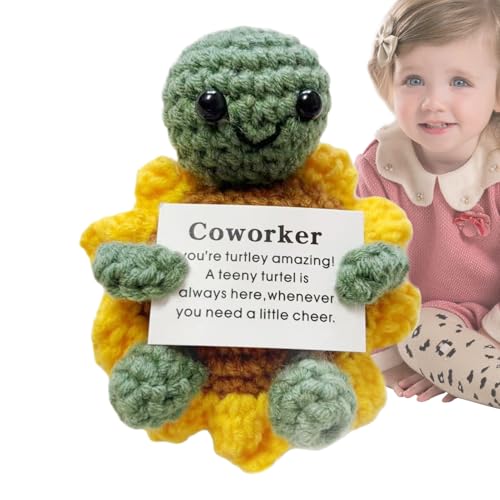 Yulokdwi Positive Häkel-Schildkröte,Motivierende Häkel-Schildkröte | Weiches Plüschtier Handgefertigtes Spielzeug Geschenk für Kinder Erwachsene Geburtstag Abschluss Yulokdwi Positive Häkel-Schildkröte,Motivierende Häkel-Schildkröte | Weiches Plüschtier Handgefertigtes Spielzeug Geschenk für Kinder Erwachsene Geburtstag Abschluss von Yulokdwi