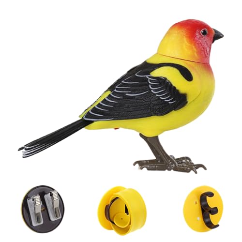 Yulokdwi Sprechender Vogel - Elektrischer Singvogel - Elektronisches Haustier Niedliches Desktop Realistisches Zum Sprechen Interaktion Outdoor Reise von Yulokdwi