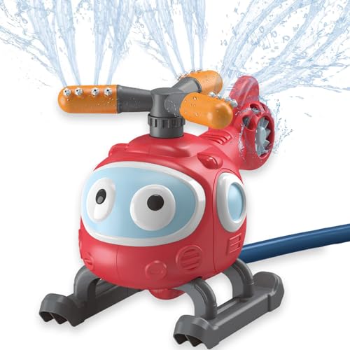 Wassersprinkler für Kinder,Hubschrauber Wassersprinkler für Kinder, rotierender Sprinkler für den Garten, Wasser wackelt Spielzeug, Schwimmbad, Garten, Rasen, Spielen im Freien Wassersprinkler für Kinder,Hubschrauber Wassersprinkler für Kinder, rotierender Sprinkler für den Garten, Wasser wackelt Spielzeug, Schwimmbad, Garten, Rasen, Spielen im Freien von YumSur