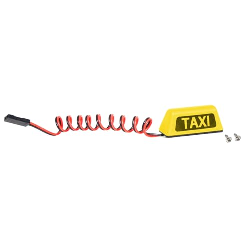 Yumin Taxi Autodachleuchte Universal für RC-Car 1/10 RV 1/8 Kletterfahrzeug Geländewagen DIY Retrofit RC Car R160 Gelb Yumin Taxi Autodachleuchte Universal für RC-Car 1/10 RV 1/8 Kletterfahrzeug Geländewagen DIY Retrofit RC Car R160 Gelb von Yumin