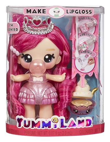 MGA Entertainment YUMMILAND Large Doll und Num Nom Lipgloss Pet - Duftende Puppe mit DIY Lipgloss-Set - Geeignet für Kinder ab 4 Jahren von Yummiland
