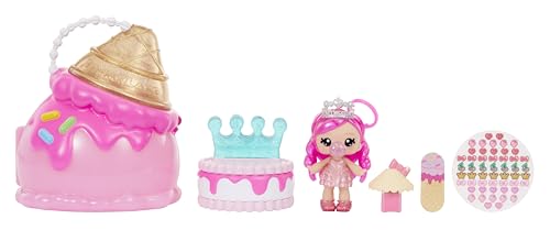 Yummiland Beauty Bag Playset + Lip Gloss Doll - Ice Cream Bag - Mit Exklusiver Bianca Bubblegum, Nagellack + Nagelsticker, Maniküre, Puppen-Spielset, Beauty-Spiel, Für Kinder ab 4 Jahren von Yummiland