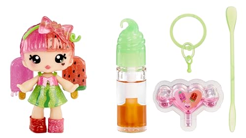 Yummiland Lip Gloss Doll: Mystery Color Change - Poppy Melonberry - Enthält 1 Puppe, DIY-Lipgloss + Abnehmbaren Schlüsselanhänger, Kosmetik-Spiel, Sammlerstück, Geeignet für Kinder ab 4 Jahren von Yummiland