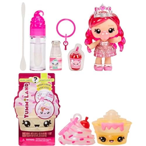 Yummiland Lipgloss Puppe - Bianca Bubblegum - Duftende Puppe mit DIY Lipgloss-Set Num Nom Body Scents Roller - Enthält 1 Num Nom, Kreiere Deinen Eigenen Duft Rosa Yummiland Lipgloss Puppe - Bianca Bubblegum - Duftende Puppe mit DIY Lipgloss-Set Num Nom Body Scents Roller - Enthält 1 Num Nom, Kreiere Deinen Eigenen Duft Rosa von Yummiland