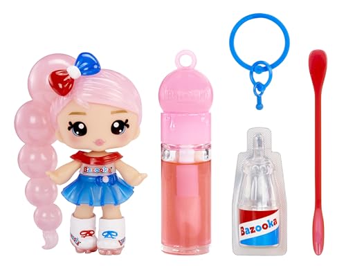 Yummiland x Licensed Sweet Lip Gloss Doll: Bazooka Kaugummi – Jojo Bubblegum - Enthält 1 Puppe, DIY-Lipgloss + Abnehmbaren Schlüsselanhänger, Kosmetik-Spiel, Sammlerstück, Für Kinder ab 4 Jahren von Yummiland