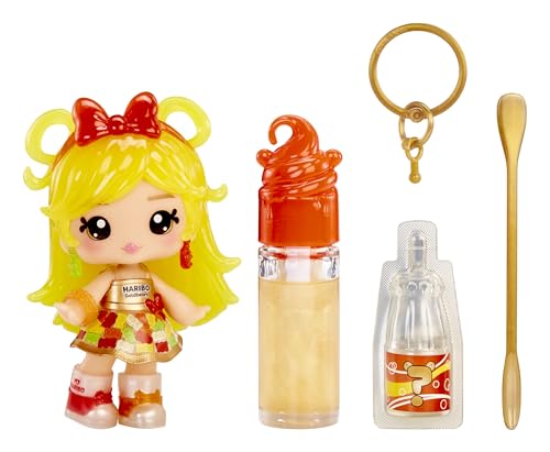 Yummiland x Licensed Sweet Lip Gloss Doll: Haribo Goldbears - Sweetie Goldbears - Enthält 1 Puppe, DIY-Lipgloss + Abnehmbaren Schlüsselanhänger, Kosmetik-Spiel, Sammlerstück, Für Kinder ab 4 Jahren von Yummiland