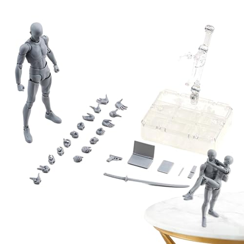 Yumneo Body Kun Actionfiguren | Body Kun DX Set | Bewegliche Gelenke Flexible Zeichenfiguren Modell | PVC Body Kun und Body Set zum Skizzieren, Malen, Zeichnen, Künstler Yumneo Body Kun Actionfiguren | Body Kun DX Set | Bewegliche Gelenke Flexible Zeichenfiguren Modell | PVC Body Kun und Body Set zum Skizzieren, Malen, Zeichnen, Künstler von Yumneo