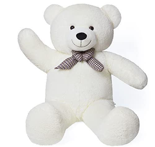 YunNasi Riesen TeddyBär XXL Teddy Bär Großer Kuscheltier Stofftier Plüschbär mit süßer Schleife 120cm von YunNasi