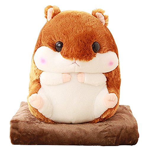 Baby Decke Cute Plüsch Gefüllt Hamster Spielzeug Kissen 50 cm Dunkelbraun Baby Decke Cute Plüsch Gefüllt Hamster Spielzeug Kissen 50 cm Dunkelbraun von YunNasi