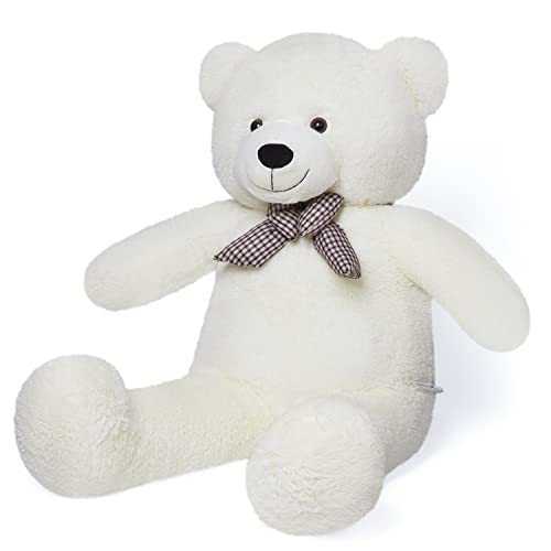YunNasi Riesen Teddybär XL Teddy Kuscheltier Riesiger Plüschbär Stofftier mit süßer Schleife 100cm von YunNasi