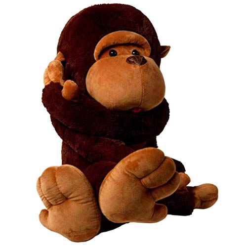 YunNasi Riesen AFFE Kuscheltier Groß Plüschtiere Orang-Utan Tier Spielzeug Realistisch Gestaltetes Stofftier Geschenk für Kinder Freundin (110CM) von YunNasi