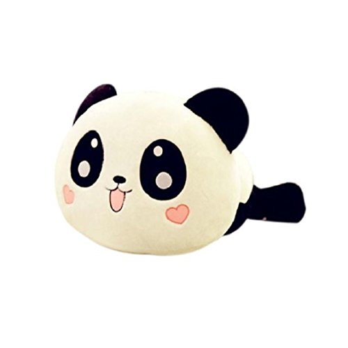 YunNasi Plüschtier Panda Kuscheltier Kawaii Puppe Stofftier Kissen Süßes Geschenk für Kinder und Freundin 25cm von YunNasi