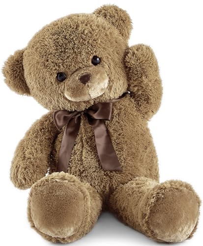 YunNasi Riesen Teddybär XXL Teddy groß 90cm Kuscheltier Stofftier Plüschbär (Braun) von YunNasi