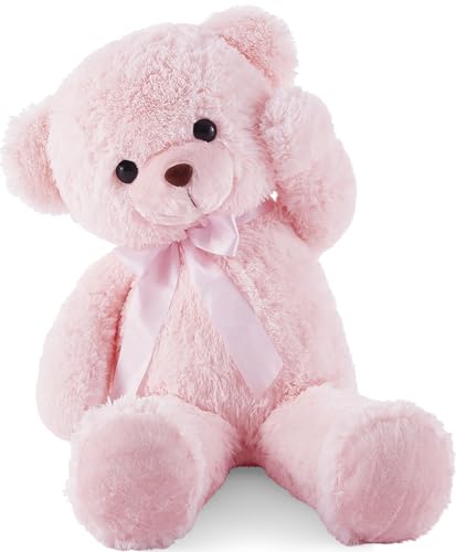 YunNasi Riesen Teddybär XXL Teddybär Groß 90cm Kuscheltier Stofftier Plüschbär (Rosa) von YunNasi