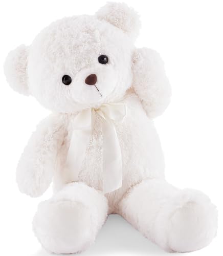 YunNasi Riesen Teddybär 90cm XXL,Groß Plüschbär Kuscheltier Stofftier,Weiß von YunNasi