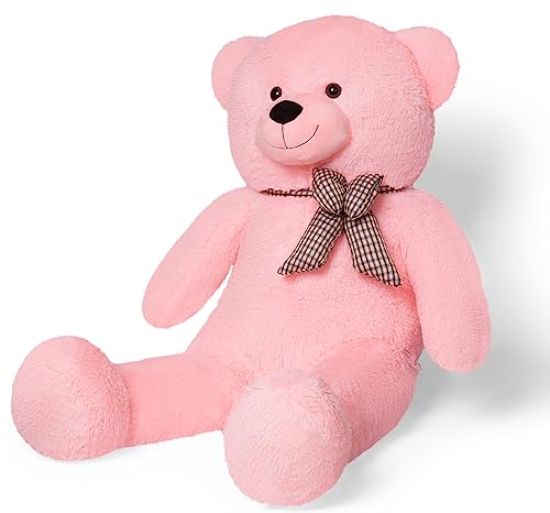 YunNasi Teddybär 120cm XXL Riesen Teddy Stofftier Geschenke für Freundin (120cm, Rosa) von YunNasi