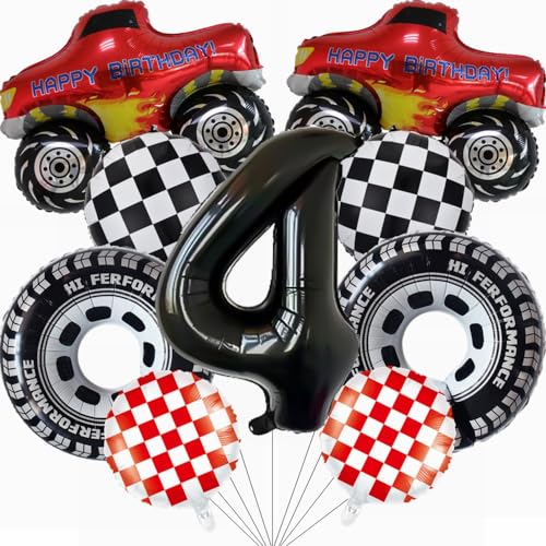 Yunchu Online Luftballon Auto Geburtstag Kit Monster Truck Cars Geburtstagsdeko Junge 4. Truck Geburtstag Dekoration Auto Thema Party Dekorationen für Monster Truck Rennen Auto Theme Party Supplies Yunchu Online Luftballon Auto Geburtstag Kit Monster Truck Cars Geburtstagsdeko Junge 4. Truck Geburtstag Dekoration Auto Thema Party Dekorationen für Monster Truck Rennen Auto Theme Party Supplies von Yunchu Online