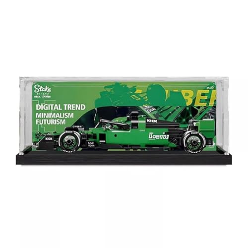 Yunigzmy 77247 Kick Sauber F1 Team C44 Rennwagen Acryl-Displaybox, Acryl-Displaybox, Aufbewahrungsbox, Klarsichtbox, staubdichte Displaybox, Sammler-Displaybox, (Schwarz) von Yunigzmy