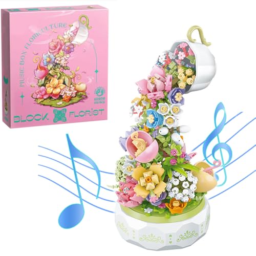Yunigzmy Blumen und Papageien Bausatz, 1162 Teile niedliche Vögel und Sukkulenten, Botanik Set, kompatibel mit LGo (Blumen und Botanik) von Yunigzmy