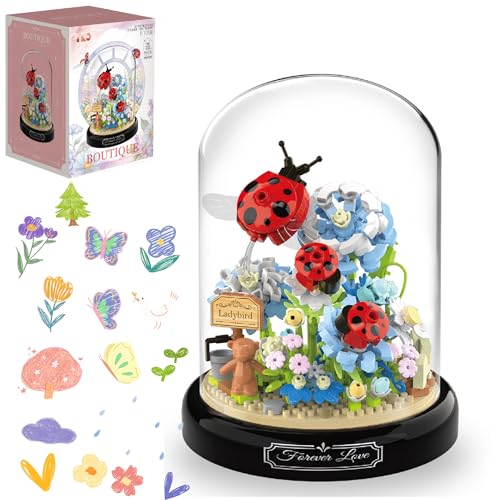 Yunigzmy Schmetterlings Blumenstrauß Baustein Set, Mini Bausteine Tiere, DIY-Insektenblumen, Botanische Sammlung, BAU-Display-Set für Heimdekoration, Ideen, Geschenk, Bauspielzeug Yunigzmy Schmetterlings Blumenstrauß Baustein Set, Mini Bausteine Tiere, DIY-Insektenblumen, Botanische Sammlung, BAU-Display-Set für Heimdekoration, Ideen, Geschenk, Bauspielzeug von Yunigzmy
