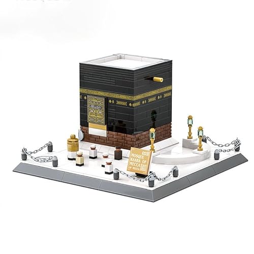Islamic Mosque Kaaba Architecture Modellbausatz, 446 Teile Paradise Prayer Hall Bausteinmodell, Muslim Blocks Hajj kit eid Toys für Erwachsene Kinder von Yunigzmy