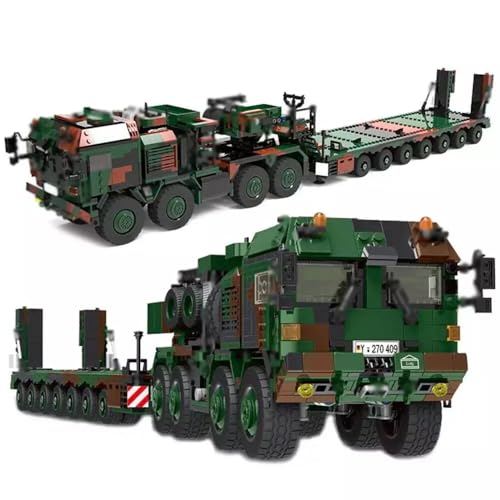 Yunigzmy Technik LKW Modellbausatz, 1912 Teile SLT Mammut Bausteinmodell, Klemmbausteine MOC Bausatz Bauspielzeug Kompatibel mit Großen Marken von Yunigzmy