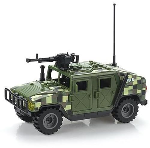 Yunigzmy Technik Panzer Modellbausatz, 96 Teile Hummer Panzer-Bausteinmodell, Klemmbausteine MOC Tank Bausatz Bauspielzeug Nicht Kompatibel mit Großen Marken von Yunigzmy