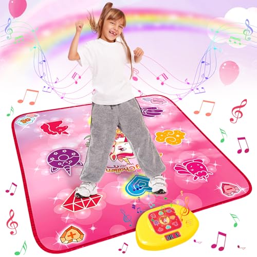 Yuning Tanzmatten Kinder Geschenke, Elektronisches Tanzpad Kindertanzmatten Musikmatte Tanzmatte mit 5 Spielmodi 3 Herausforderungsstufen, Geschenke für Mädchen ab 3 4 5 6 7 8 9 10 11 12+ Jahre Yuning Tanzmatten Kinder Geschenke, Elektronisches Tanzpad Kindertanzmatten Musikmatte Tanzmatte mit 5 Spielmodi 3 Herausforderungsstufen, Geschenke für Mädchen ab 3 4 5 6 7 8 9 10 11 12+ Jahre von Yuning