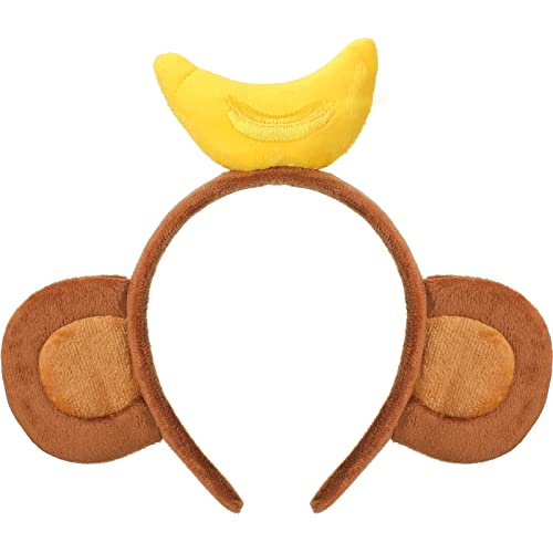 Yunlly Affenohren Stirnband Cosplay Affenkostüm Zubehör Kinder Tierohren Stirnband Braune Ohren Banane Stirnband für Halloween Dschungel Safari Party Yunlly Affenohren Stirnband Cosplay Affenkostüm Zubehör Kinder Tierohren Stirnband Braune Ohren Banane Stirnband für Halloween Dschungel Safari Party von Yunlly