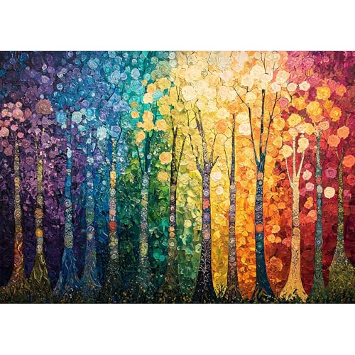 Yunlus Jigsaw Puzzles für Erwachsene 1000 Teile Unmöglich schwer schwierig herausfordernde Puzzles für Erwachsene 1000pc Puzzle Fantasy Wald Baum Jigsaw Puzzle 1000 Teile 70 x 50 cm von Yunlus