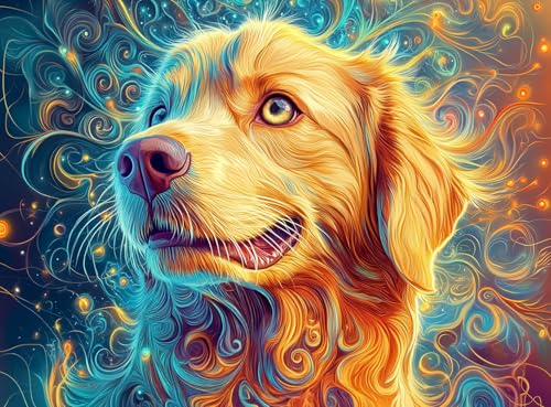 Yunlus Puzzle für Erwachsene, 1000 Teile, Golden Retriever-Puzzle, 1000 Teile, unmöglich, hart, schwierig, herausfordernd, Puzzle für Teenager, fröhlicher Hund, 71,1 x 50,8 cm Yunlus Puzzle für Erwachsene, 1000 Teile, Golden Retriever-Puzzle, 1000 Teile, unmöglich, hart, schwierig, herausfordernd, Puzzle für Teenager, fröhlicher Hund, 71,1 x 50,8 cm von Yunlus