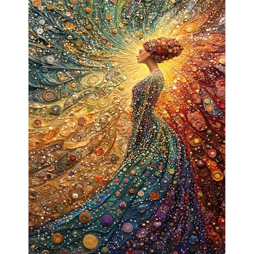Yunlus Puzzles für Erwachsene 1000 Stück Unmöglich schwer schwierig herausfordernde Puzzles für Erwachsene 1000pc Puzzle Die Frau in der Meditation Jigsaw Puzzle 1000 Stück 70 x 50 cm von Yunlus