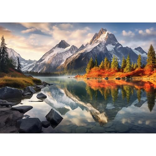 Yunlus Puzzles für Erwachsene 1000 Teile Unmöglich Schwer Schwierig Herausfordernd Puzzles für Erwachsene 1000pc Puzzle Reflexionen der Majestätischen Gipfel Jigsaw Puzzle 70 x 50 cm Yunlus Puzzles für Erwachsene 1000 Teile Unmöglich Schwer Schwierig Herausfordernd Puzzles für Erwachsene 1000pc Puzzle Reflexionen der Majestätischen Gipfel Jigsaw Puzzle 70 x 50 cm von Yunlus