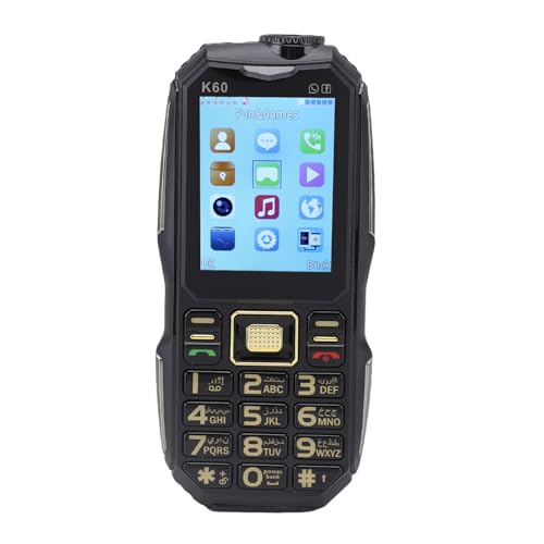 Yunseity 2G Gesperrtes Telefon, Hochvolumme Sauce -Funktion Großes Taste Mobiltelefon für Außenraum (EU-Stecker) von Yunseity