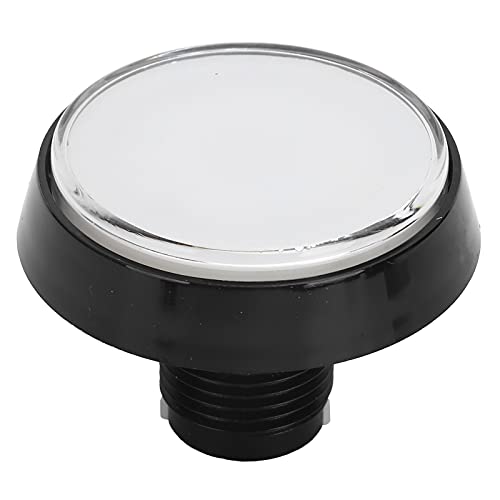 Yunseity 60 Mm Big Big Round Push für den Maschinenspiel -Konsolen -Mist (Weiß + LED + dreibeiniger Schalter) von Yunseity