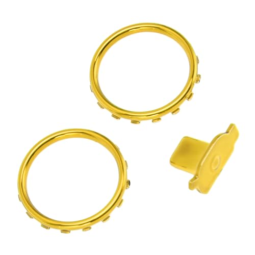 Yunseity Controller Dekorative Akzentringe und Schalttasteersatz für die Elite Series 2, Langlebiges Design für die Integration der Reibungslosen Controller (Gold) von Yunseity