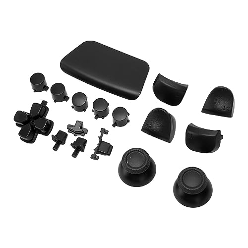 Yunseity Controller Ersatztasten 16 in 1 Pfeiltasten Trigger -Tasten Joysticks für Erweitertes Spielerlebnis (Black) von Yunseity