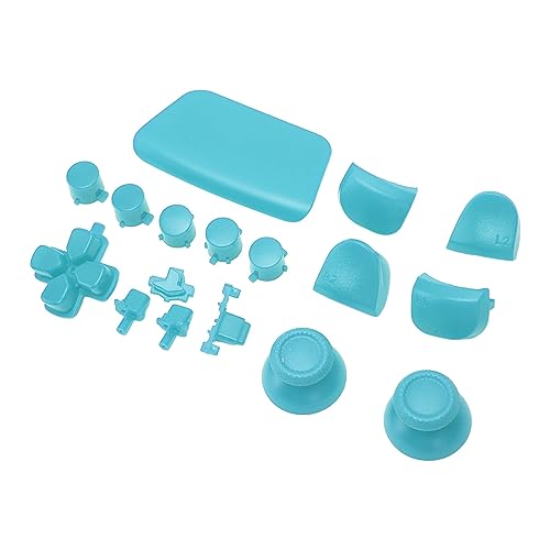 Yunseity Controller Ersatztasten 16 in 1 Pfeiltasten Trigger -Tasten Joysticks für Erweitertes Spielerlebnis (hellblau) von Yunseity