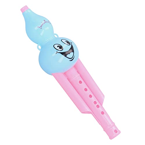 Yunseity Musikinstrumente Flöte, Musikinstrumente Spielegug Cartoon-Mustern Hochsimulation Flöte Spielegug Spielug für Klinkind für (rosa+blau) von Yunseity