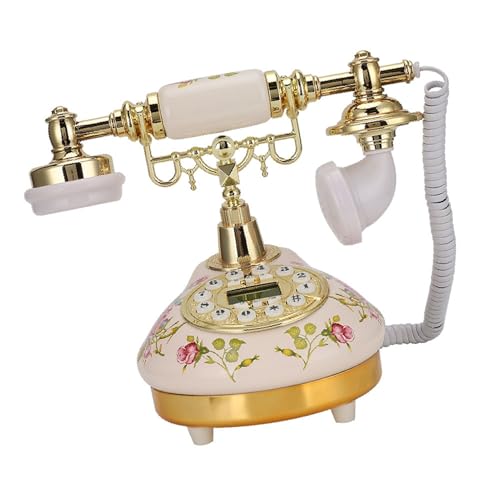 Yunseity Runde Rosenkeramik -Keramikbasis Zur Automatischen Erkennung FSK/DTMF -Anrufausweis, Home Decoration, Zimmer-/Schlafzimmer/Bürogeschenk von Yunseity