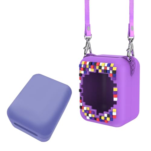Yunseity Silikonhülle für Bitzee Interactive Toy Digital Pet und Case, Schutzhülle für Bitzee Virtual Electronic Pets Kinderspielzeug, mit Trageband (Purple) von Yunseity