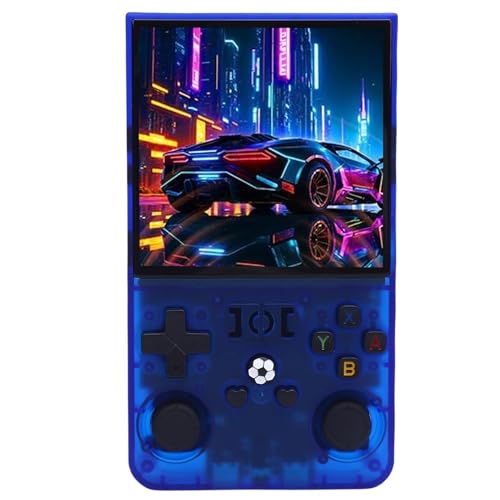 Yunseity Tragbare Gaming -Konsole, Komfortable Halte 30+ Emulatoren Retro Handheld Gaming -Konsole 4 Zoll Bildschirm 720x720 Auflösung mit 3,5 mm Kopfhörerbuchse für Reise (128G) von Yunseity