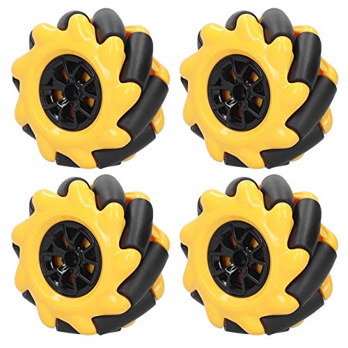 Yunseity Tumm Wheel Omnitirectional Smart Roboter Car Teile, 60 Mm, Links/rechts Rad für Tod (Zwei Paare) von Yunseity